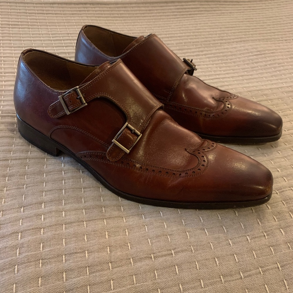 Men’s Magnanni double monk strap loafer